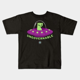 Ungovernable Ufo Cat Kids T-Shirt